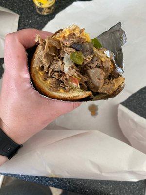 "Loaded" Cheesesteak