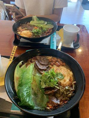 House spicy and sour beef noodle soup