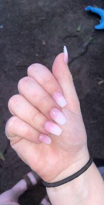 French tip ombré nails