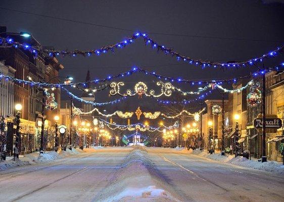 Home to the Annual Christmas Parade where the streets are lined with lighted floats, music and Santa.