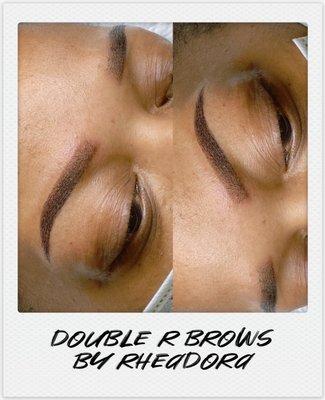 Ombre powder brows