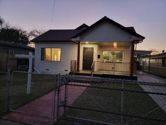 Exterior lighting on home