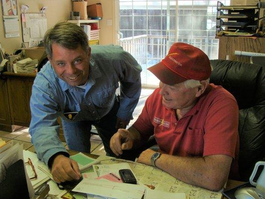 Jeff Wade with his father Don