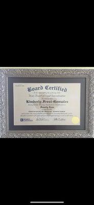 Board Certified Family Law Specialist