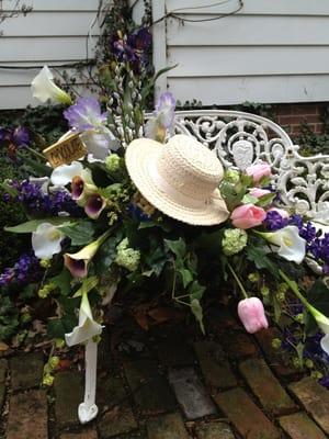 Arrangement designed at McNamara Florist