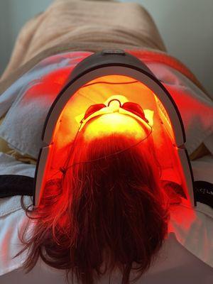 Infrared facial treatment