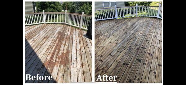 Deck power wash