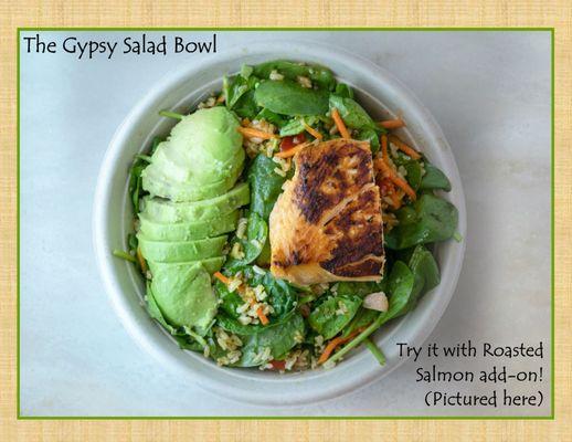 Gypsy Salad Bowl w/ salmon