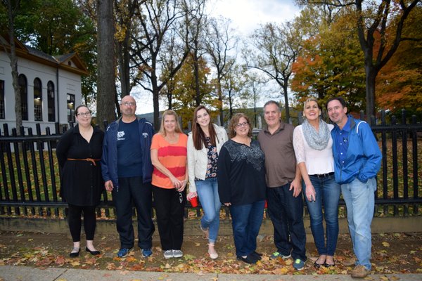 We also do Ghost Tours by special request. Here they stand next to God's Acres known to be haunted.