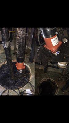 Installation of check valve on sewer ejector pump