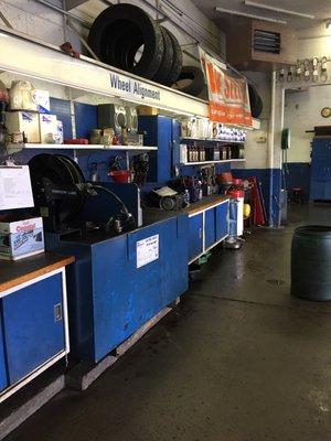 Back of the shop