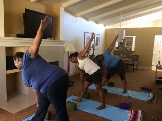 Our personal yoga class was amazing! Lee was patient and able to adjust the moves based on our individual abilities.