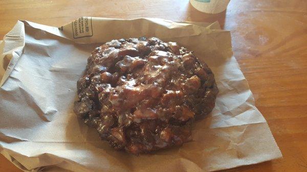 Yesterday's apple fritter.