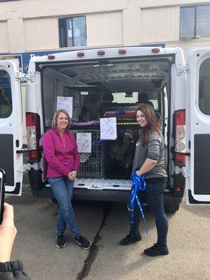 Karen and Kayleigh from Broome County Humane Society doing what they do every day, saving furry lives and changing human lives! Thank you!