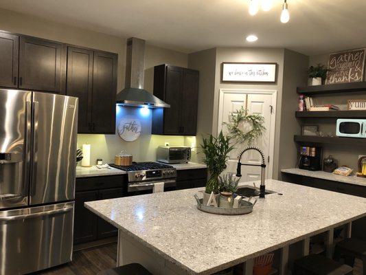 Kitchen Island with overhang