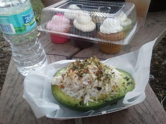 Stuffed avocado from The Big Wheel food truck... amazing!!!