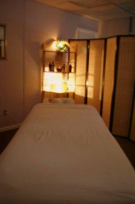 One of our relaxing treatment rooms