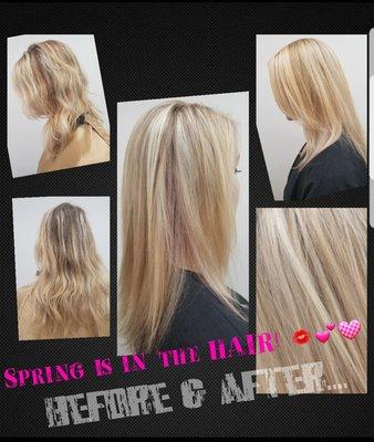 Highlights for Spring! Before & After