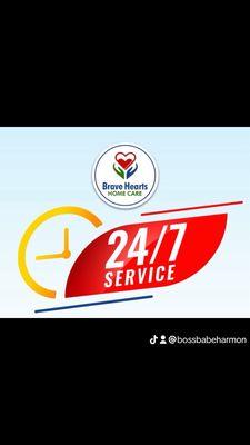 We are here to serve you. Open 24/7 service.