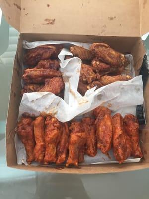 Wings (Honey BBQ, Hot, and Teriyaki)