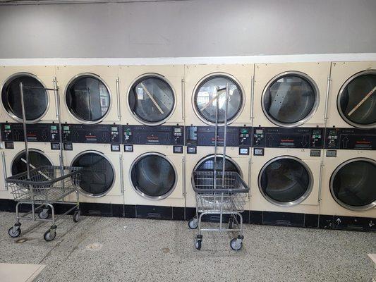 Half of the dryers broken