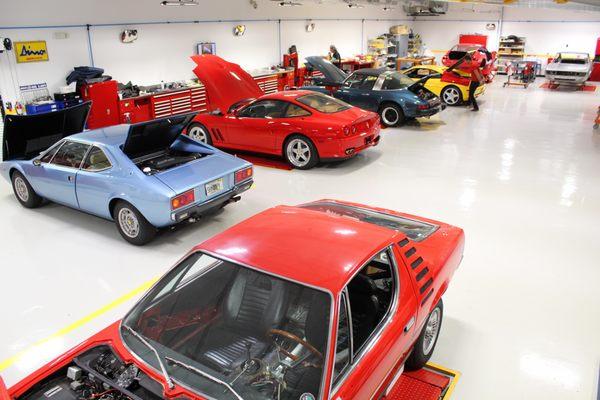 Factory trained mechanics for Porsche, Ferrari, Lamborghini, Alfa Romeo, BMW, Mercedes and more...