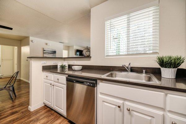 New stainless steel appliances