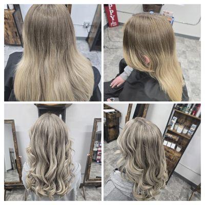 Before and after of a highlight