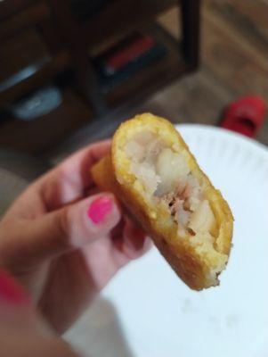 Beef empanada, no meat only potato