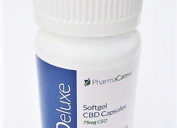 CBDeluxe 75mg 30 Capsule softgels. $110.00 Use PROMOCODE CBD25OFF your first order.