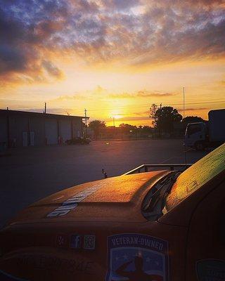 Another beautiful sunrise over Tracy A/C & Heating.