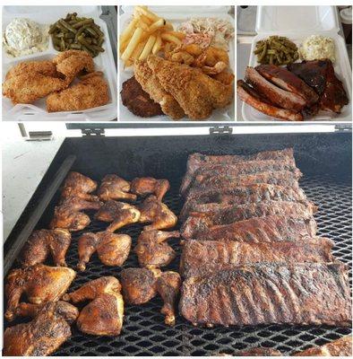 Grilled Bbq Ribs, & Seafood