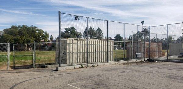 Entrance to tennis/pickleball courts