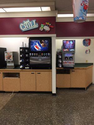 Fountain drinks and slurpees!