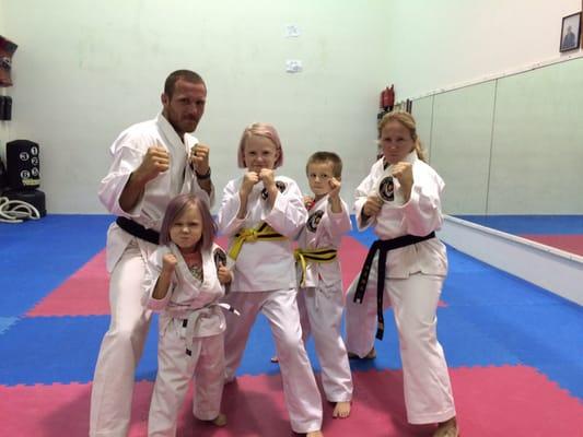 My kiddos with their two favorite sensei. You guy are the best!!