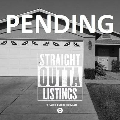 Another property pending today! Need more listings! Over 10 properties in escrow the last few weeks! 209-996-7962