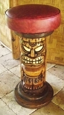 Custom made Tiki Barstools