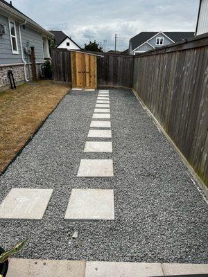 Side Yard Pathway and Shed