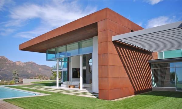 Weathered Corten Wall Panels, Malibu