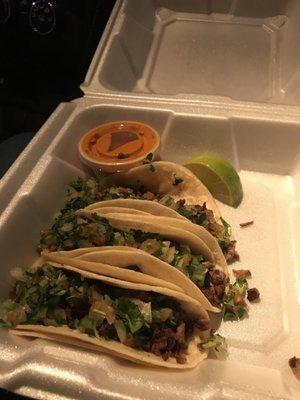 Asada tacos.