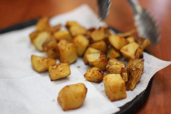 Hand cut russet potatoes, broasted and seasoned....so good, you'll want more!