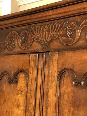 Antique armoire close-up