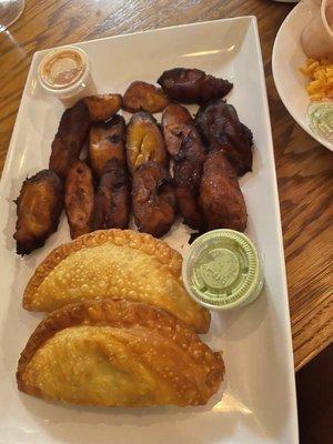 Empanadas and plantains