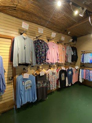 Men's clothing section