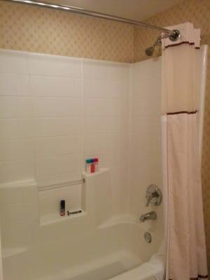 Shower and bathtub