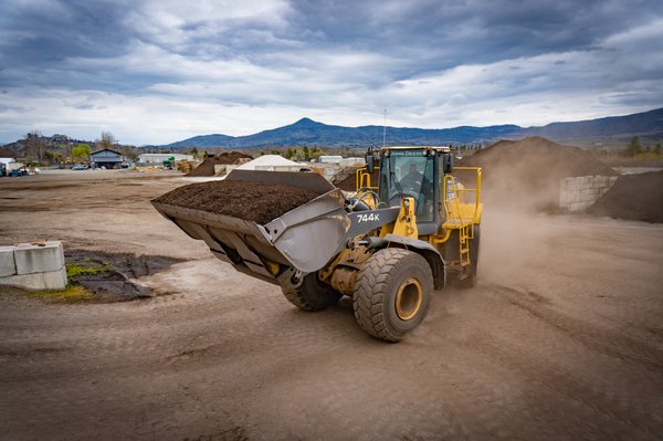 We manufacture soil ON SITE in the Rogue Valley