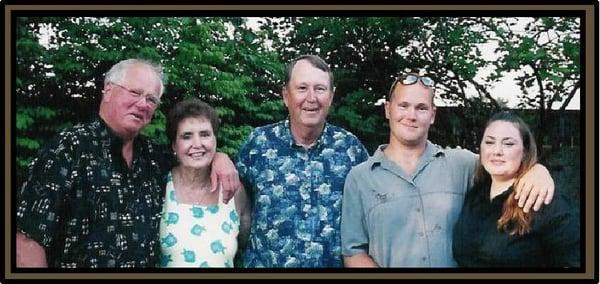 Owners: Chuck, Sandy and Dick, James (Superintendent) with his wife, Michelle