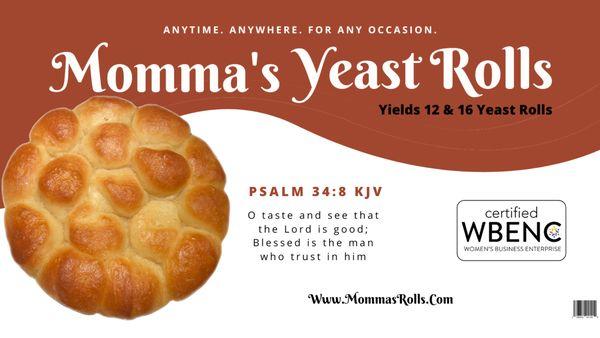 Momma's Yeast Rolls Website Banner