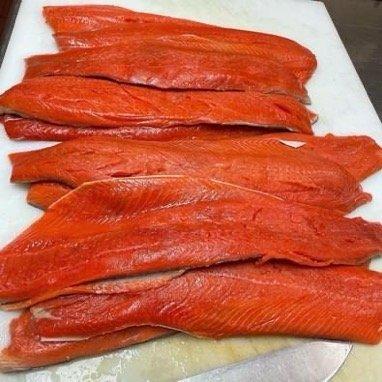 Wild Alaskan sockeye salmon (sushi grade)