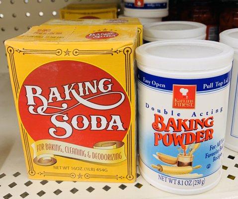 Baking soda & powder! Aisle 2 towards the back